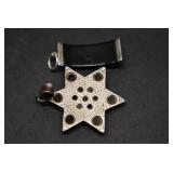 Sterling Star of David Pendant & Menorah Pendant