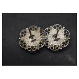 Pair of Sterling Earrings 1 Abalone