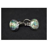 Pair of Sterling Earrings 1 Abalone