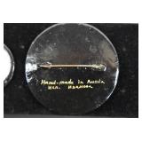 Lot of 2 Hand Painted Lacquer Russian Brooches