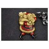 Lot of 4 Christmas Pins Included PEM Santa Brooch