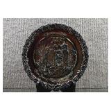 Fenton Carnival Glass Plate Christmas 1979