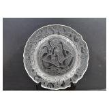 Imperial Glass Plate 12 Days of Christmas Six Geese a Laying