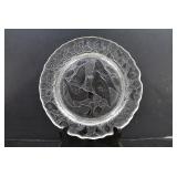 Imperial Glass Plate 12 Days of Christmas Four Colly Birds