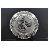Imperial Glass Plate 12 Days of Christmas Three French Hens