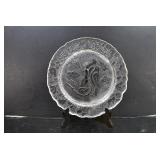 Imperial Glass Plate 12 Days of Christmas Two Turtle Doves
