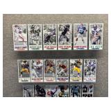 Approximately 40 Oversized Football Cards 1992 Gameday