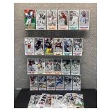 Approximately 40 Gameday NFL Oversized Football Cards