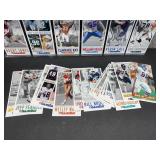Approximately 40 Gameday NFL Oversized Football Cards