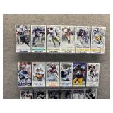 Approximately 40 Gameday NFL Oversized Football Cards