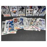 Approximately 40 Gameday NFL Oversized Football Cards