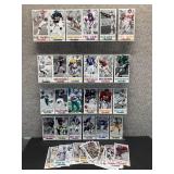 Approximately 40 Gameday NFL Oversized Football Cards