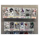Approximately 40 Gameday NFL Oversized Football Cards
