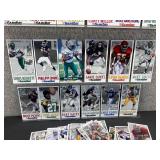 Approximately 40 Gameday NFL Oversized Football Cards
