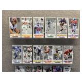 Approximately 40 Gameday NFL Oversized Football Cards