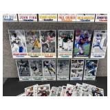 Approximately 40 Gameday NFL Oversized Football Cards