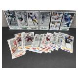 Approximately 40 Gameday NFL Oversized Football Cards