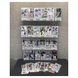 Approximately 40 Gameday NFL Oversized Football Cards