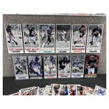 Approximately 40 Gameday NFL Oversized Football Cards