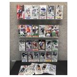Approximately 40 Gameday NFL Oversized Football Cards