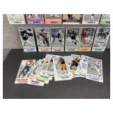 Approximately 40 Gameday NFL Oversized Football Cards