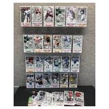 Approximately 40 Gameday NFL Oversized Football Cards