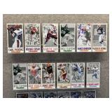 Approximately 40 Gameday NFL Oversized Football Cards