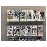Approximately 40 Gameday NFL Oversized Football Cards