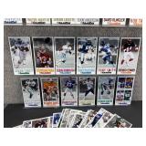 Approximately 40 Gameday NFL Oversized Football Cards