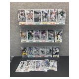 Approximately 40 Gameday NFL Oversized Football Cards