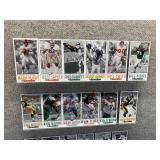 Approximately 40 Gameday NFL Oversized Football Cards