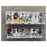 Approximately 40 Gameday NFL Oversized Football Cards