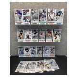 Approximately 40 Gameday NFL Oversized Football Cards