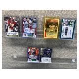 Lot of 6 Autographed Football Cards | Troy Davis DeJuan Tribble Jonathan Lloyd Craig Steltz Bruce Anderson Jadon Johnson