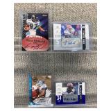 Lot of 4 Autographed Football Cards | Deon Dyer Andre Caldwell Keenan McCardell Leodis McKelvin