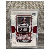 Memorabilia Patch Football Card 2003 Upper Deck Patch Collection 129 Brian St. Pierre