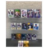 Lot of 17 Vladimir Guerrero Sheffield Grieve McGriff Giambi Pedro Martinez Nomar Garciaparra | Baseball Cards in Hard Cases