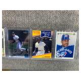 Lot of 17 Vladimir Guerrero Sheffield Grieve McGriff Giambi Pedro Martinez Nomar Garciaparra | Baseball Cards in Hard Cases