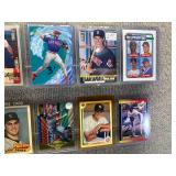Lot of 50 Baseball and Football Cards in Hard Cases