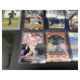 Lot of 50 Baseball and Football Cards in Hard Cases