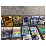 Lot of 50 Baseball and Football Cards in Hard Cases