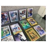 Lot of 50 Baseball and Football Cards in Hard Cases
