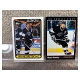 Pair of Wayne Gretzky Hockey Cards | 1993-94 Pinnacle #400 1990-91 Topps #120
