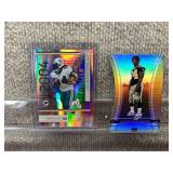 Lot of 2 Ricky Williams Cards | 1999 UD Black Diamond Die-cut #113 2004 Playoff Absolute Memorabilia #73 Serial #037/100