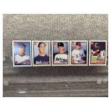 Lot of 5 1991 Topps Baseball | Ivan Rodriguez RC Jeff Bagwell RC Luis Gonzalez RC Darren Dreifort RC & Chuck Knoblauch