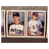 Lot of 5 1991 Topps Baseball | Ivan Rodriguez RC Jeff Bagwell RC Luis Gonzalez RC Darren Dreifort RC & Chuck Knoblauch