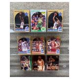 Lot of 9 NBA Basketball Cards | Jordan Bird Robinson Barkley Ewing Kemp & More