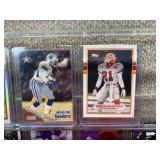 Lot of 9 NFL Football Cards | Dorsey Levens Refractor Deion Sanders Tiki Barber RC Natrone Means Stallworth Curtis Martin Eddie George