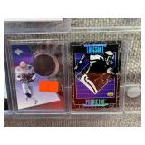 Lot of 9 NFL Football Cards | Dorsey Levens Refractor Deion Sanders Tiki Barber RC Natrone Means Stallworth Curtis Martin Eddie George