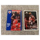 Lot of 2 Michael Jordan Basketball Cards - Includes 1991-92 Fleer #S-33 Michael Jordan Tony